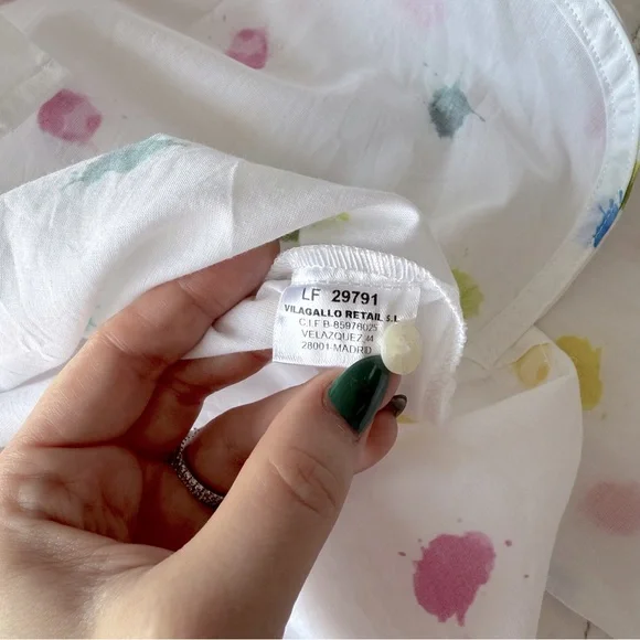 Vilagallo Multicolor Polka Dot Button Down Shirt - Picture 7 of 12